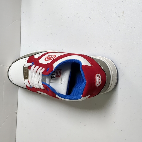 Ecko Unlimited Sneaker Men Size 8 White & Red Low Top Athletic Running Sneakers - Picture 3 of 8